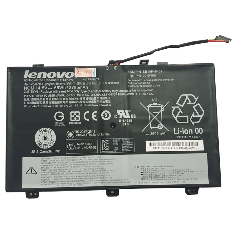 Replacement Battery for LENOVO LENOVO ThinkPad S3 Yoga 14 battery