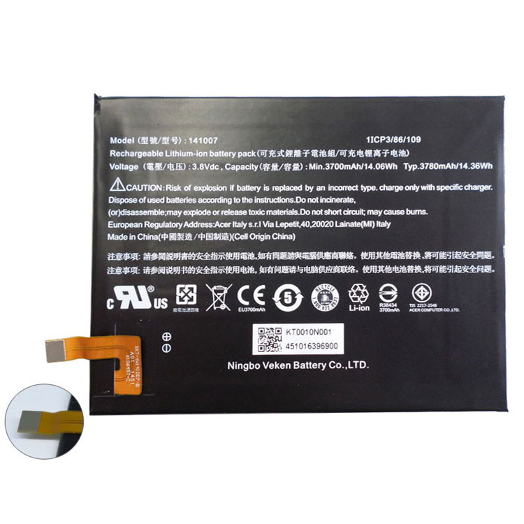 Replacement Battery for ACER Iconia Talk S A1-724 battery