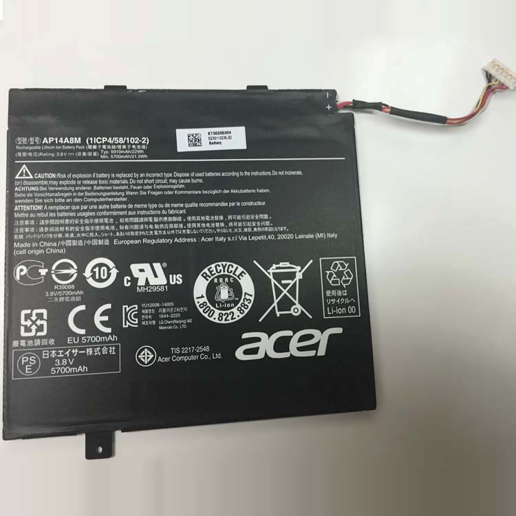 Replacement Battery for ACER 1ICP4/58/102-2 battery