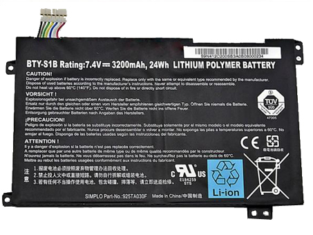 Replacement Battery for Msi Msi BTY-S1B battery
