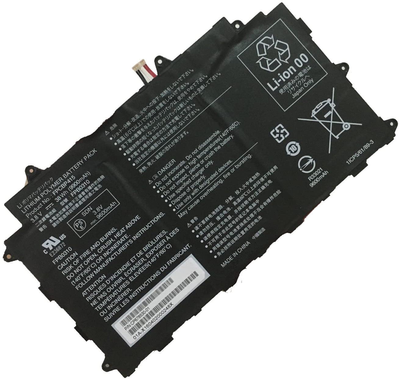 Replacement Battery for Fujitsu Fujitsu Stylistic F-02F Series Tablet battery