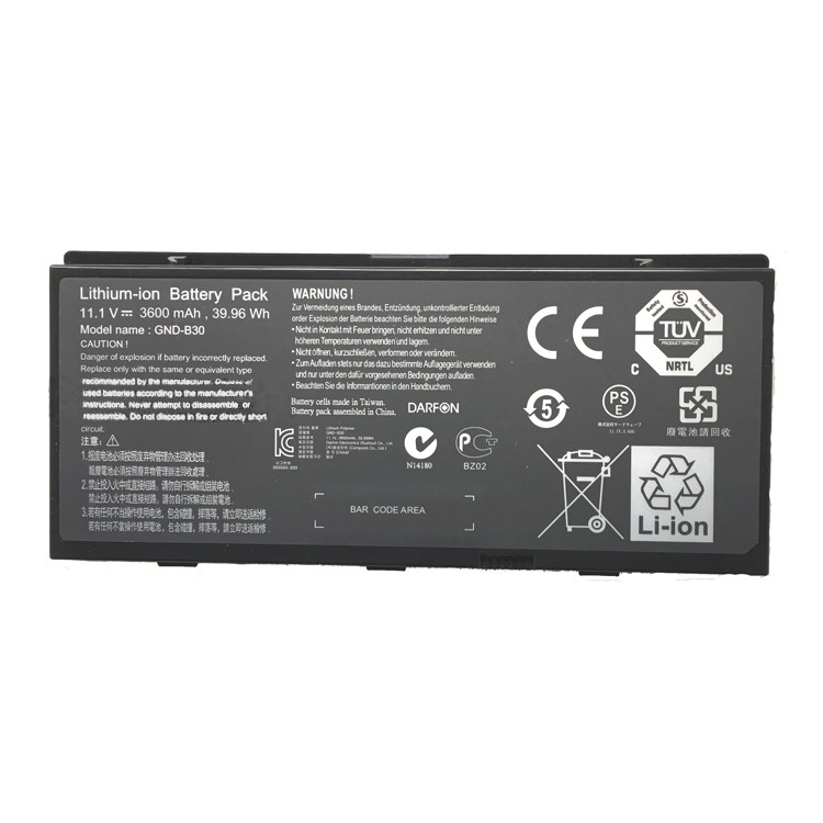 Replacement Battery for GIGABYTE GND-B30 battery