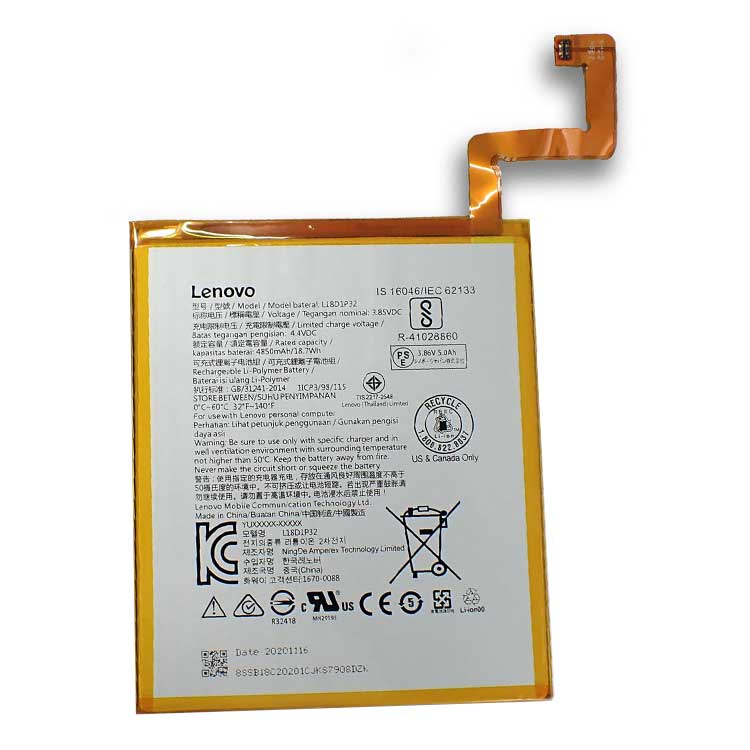 Replacement Battery for Lenovo Lenovo Smart Tab M10 TB-X605F battery