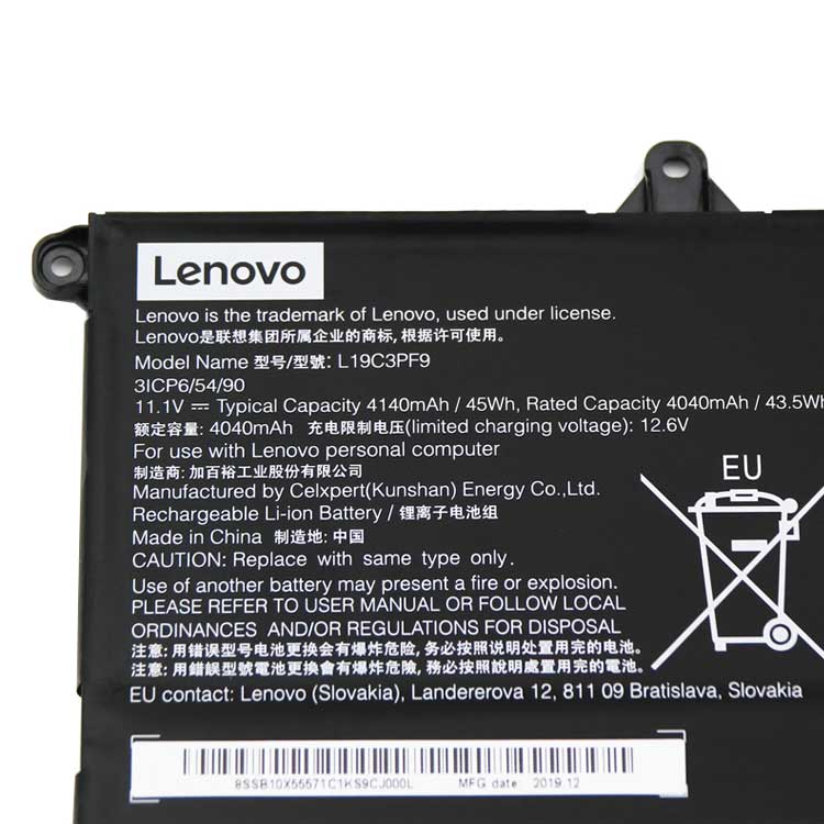 LENOVO L19C3PF0 battery