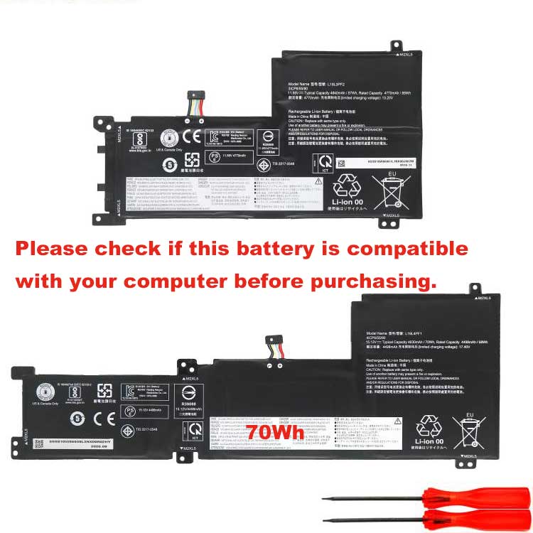 Lenovo Lenovo ideapad 515IIL05 81YKCTO1WW battery