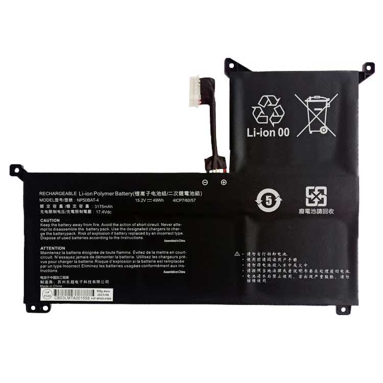 Replacement Battery for CLEVO NP50BAT-4 battery