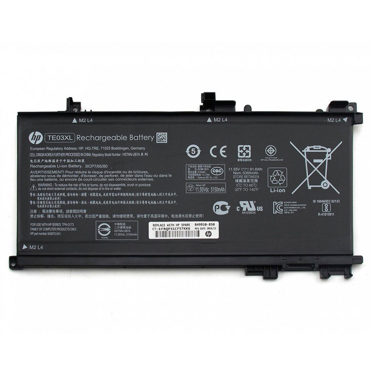 Replacement Battery for HP Omen 15t-ax200 (X7R18AV) battery