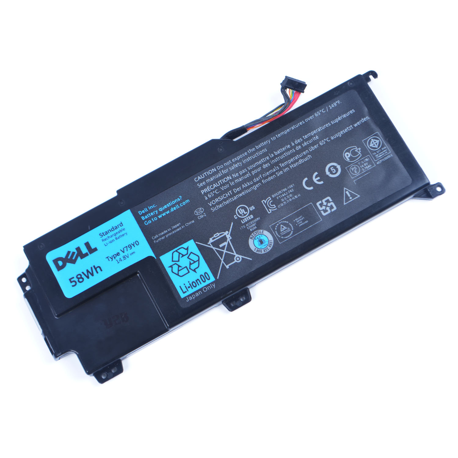 Replacement Battery for DELL 0YMYF6 battery