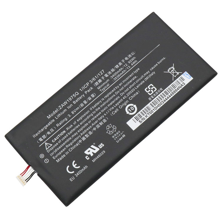 Replacement Battery for ACER 1/ICP3/6 1/127 battery