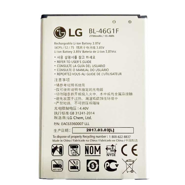 LG K10 X400 LGM-K121K BL46G1F ... battery